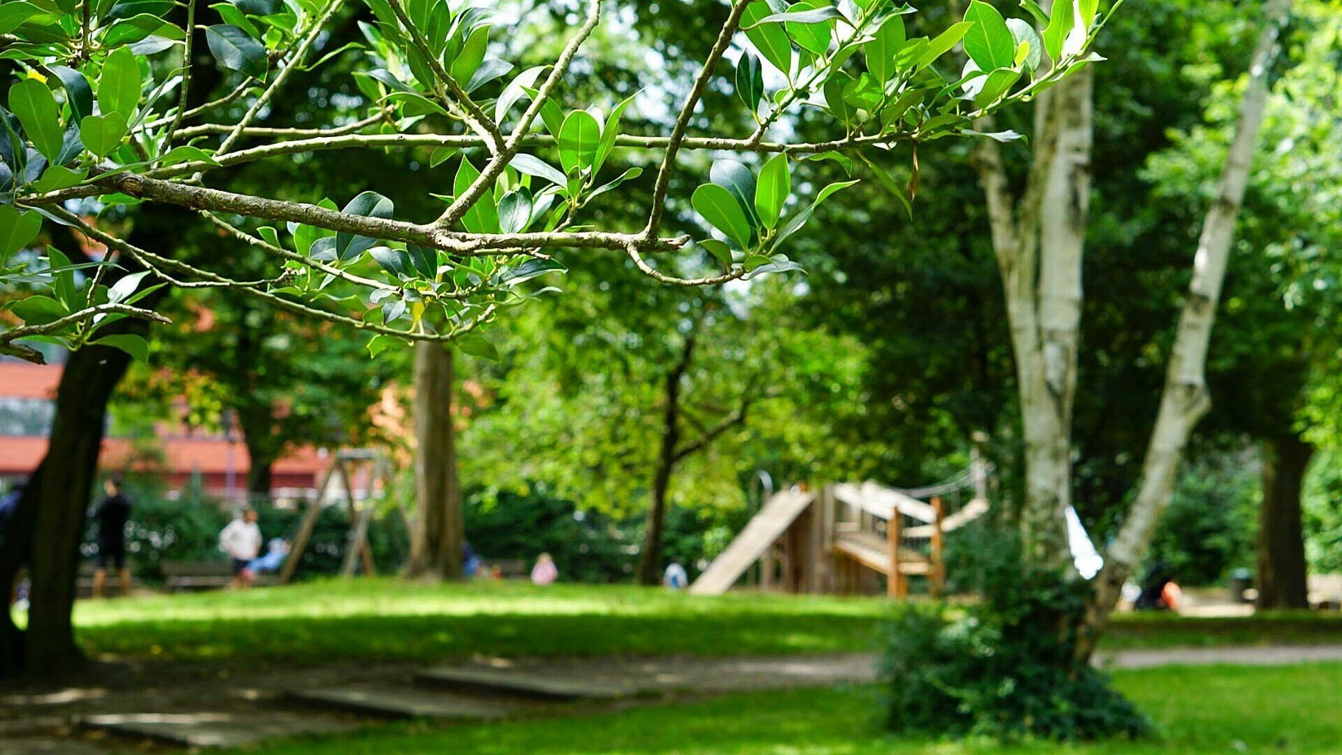 Ein Spielplatz im Kalker Stadtgarten
