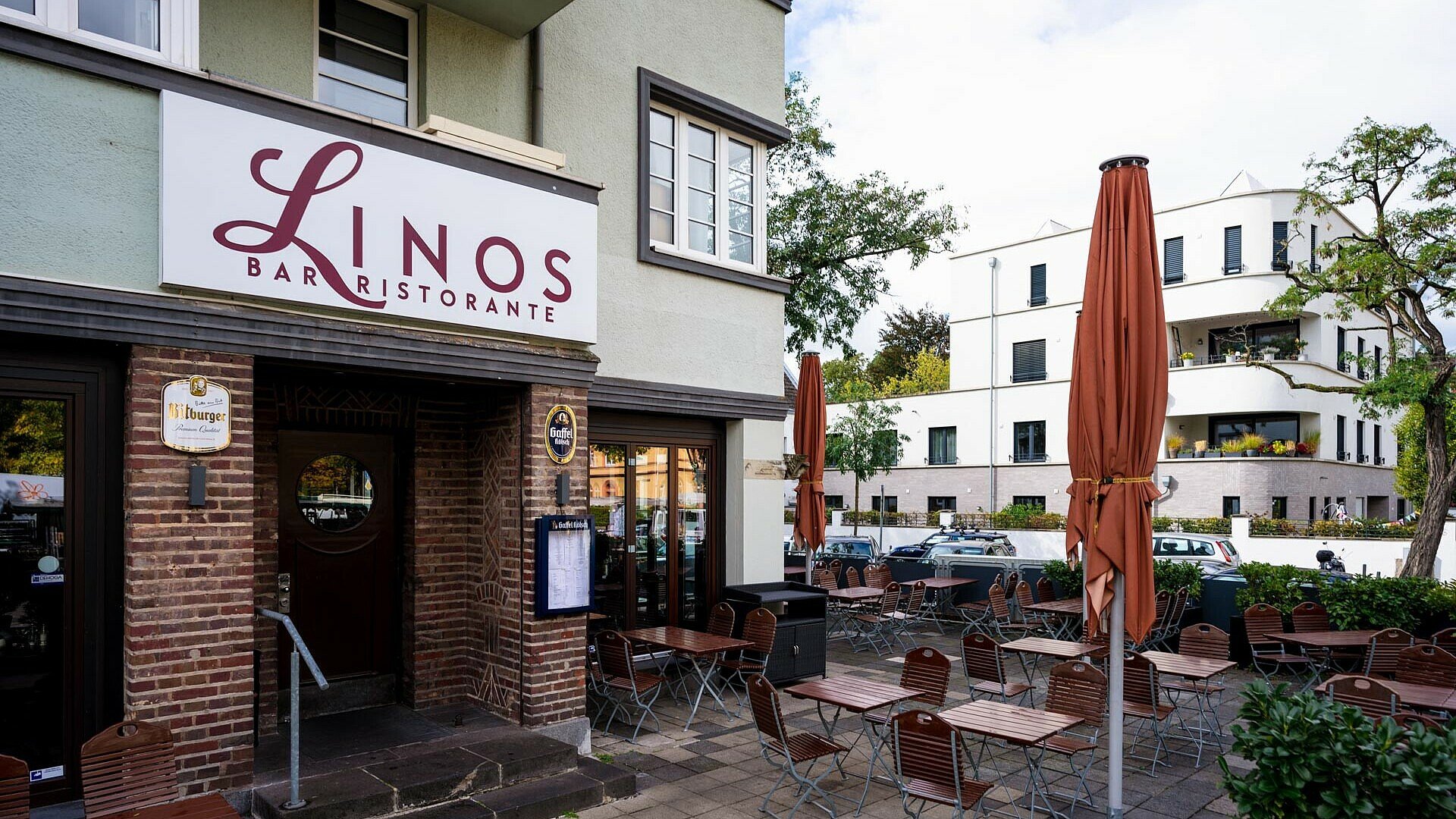Außenansicht von Linos Bar-Ristorante in Köln-Klettenberg