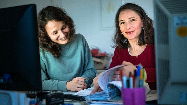 Nadine Bolz und Aneliya Angelova von der Kulturliste Köln
