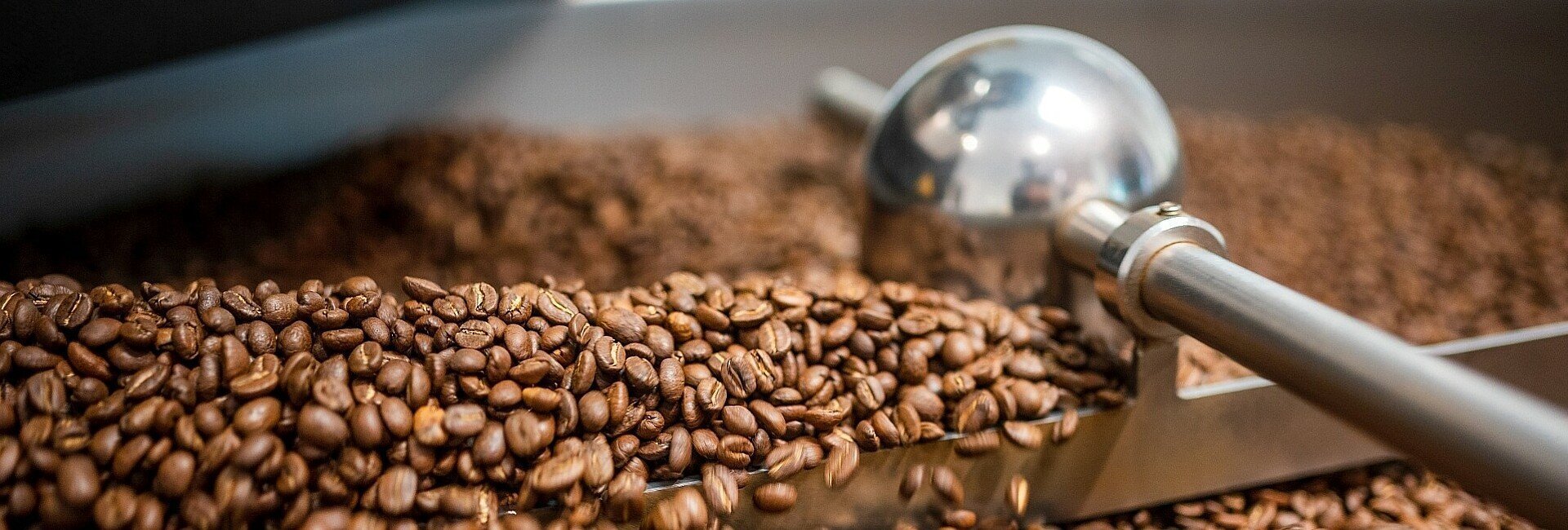 Kaffeebohnen werden in der Kölner Kaffeemanufaktur geröstet